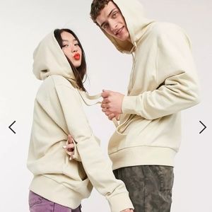 COLLUSION Unisex hoodie in stone